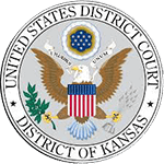 Logo Recognizing Castle Law Office's affiliation with US District Court of Kansas District